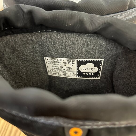 Bogs Kids' Snow Boots Snow Shell Size 5 Black - Picture 6 of 9
